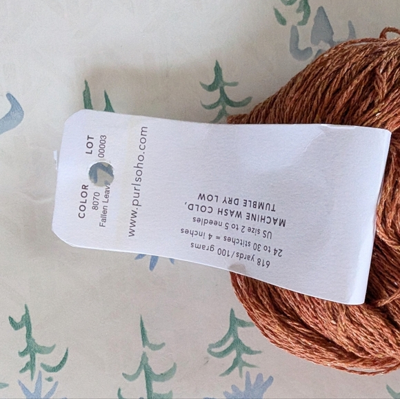 Purl Soho Cattail Silk Yarn Fallen Leaves Orange NEW Knitting Crochet Mulberry - Picture 4 of 4